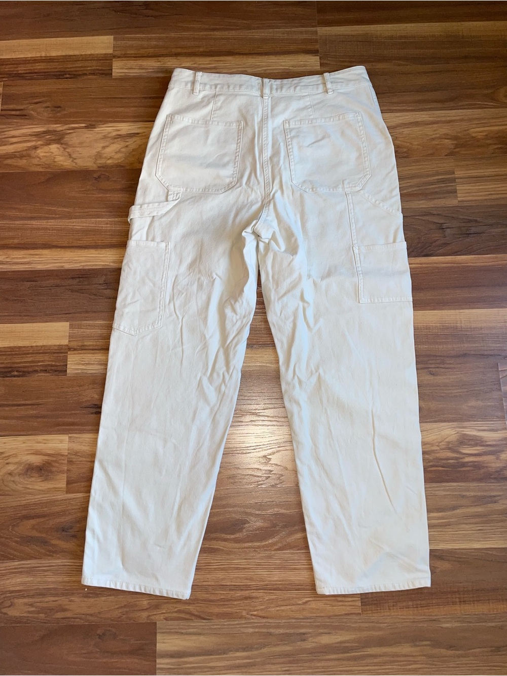 Wilfred Free Ascendant Pant Women’s Size 10 Cream Carpenter Utility Wide Leg - Picture 5 of 5